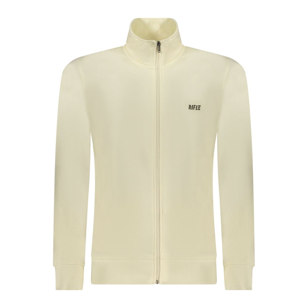 White Cotton Men Sweatshirt