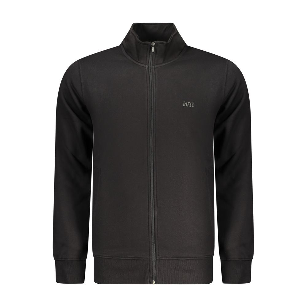 Herren-Sweatshirt aus schwarzer Baumwolle