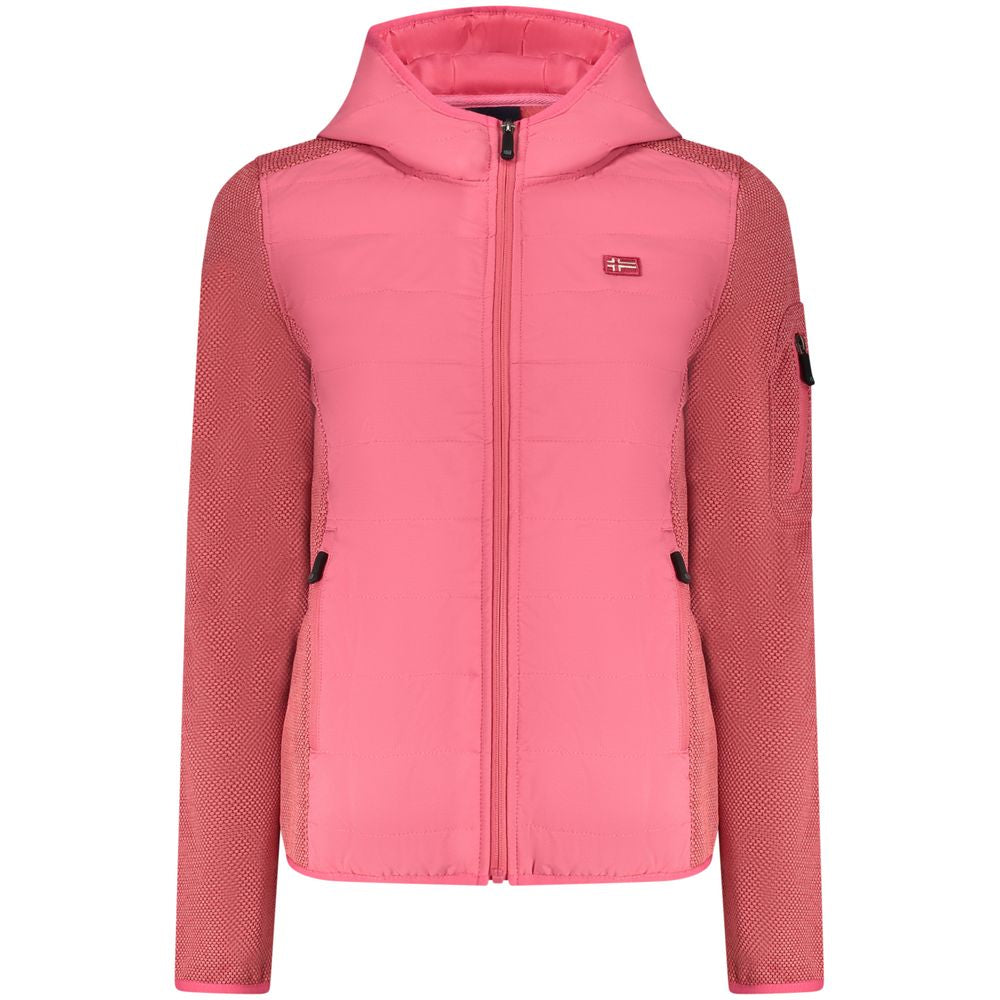 Rosa Polyester Damenjacke