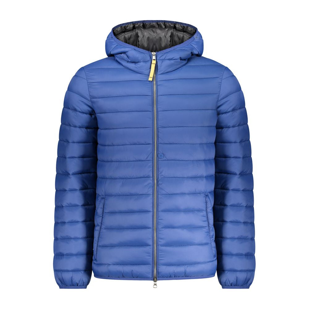 Blaue Polyamid-Herrenjacke