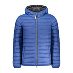 Blaue Polyamid-Herrenjacke