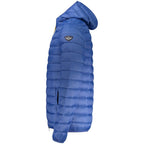 Blaue Polyamid-Herrenjacke