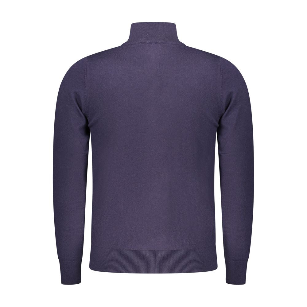 Blue Polyester Men's Sweater