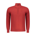 Red Polyester Men's Sweater