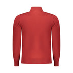Red Polyester Men's Sweater