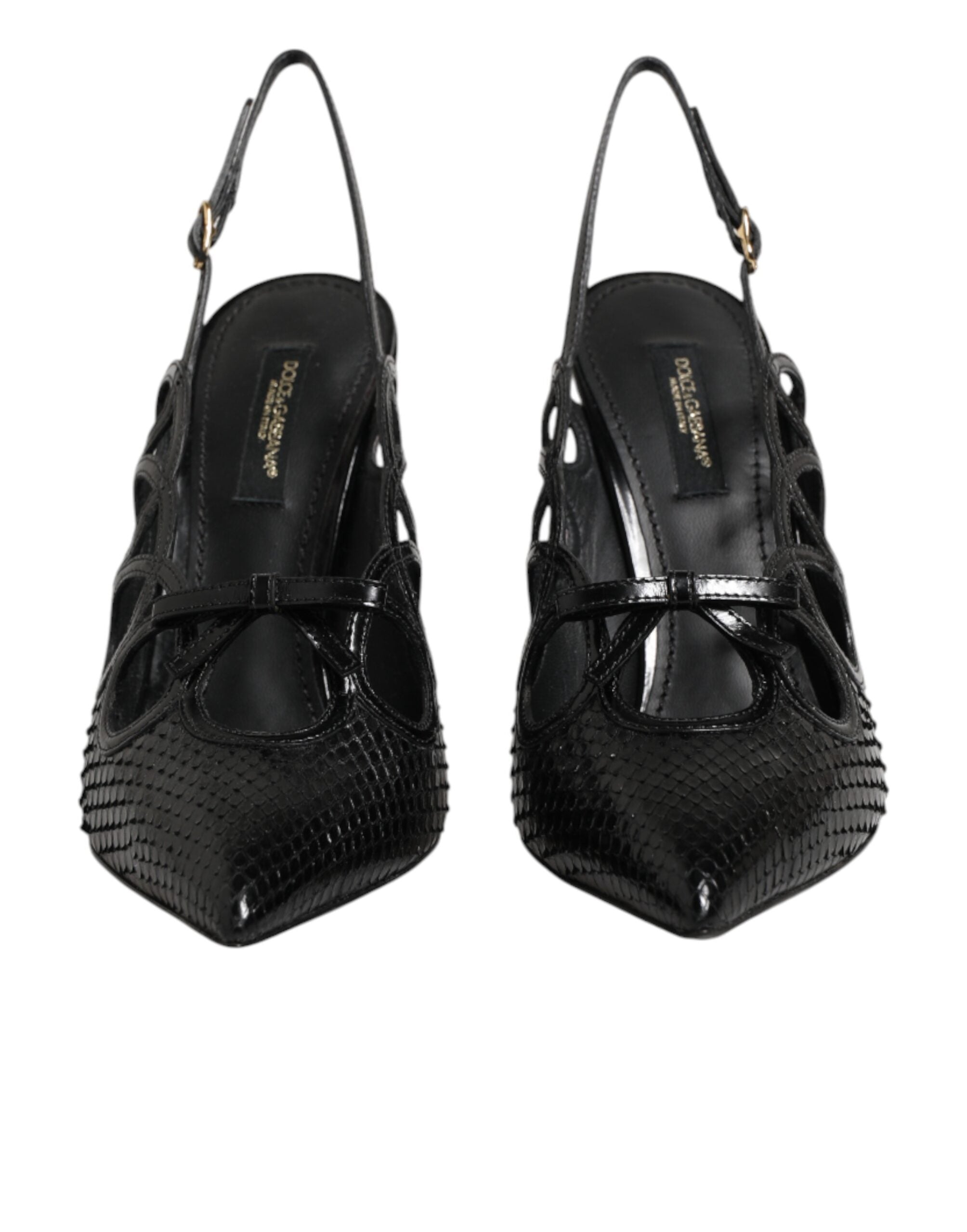 High Heels Slingpumps aus Leder