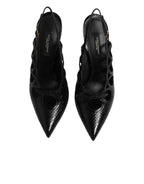 High Heels Slingpumps aus Leder