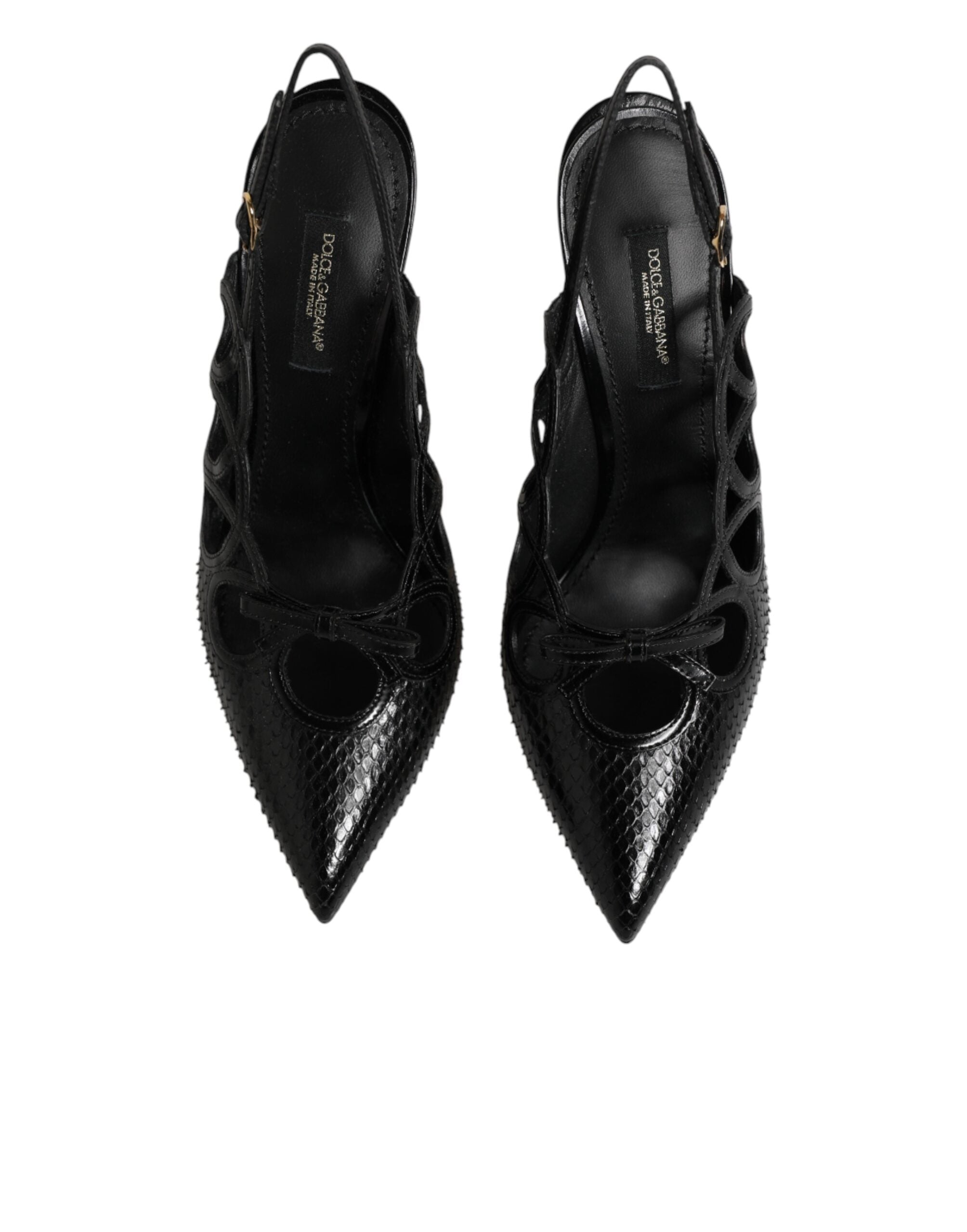 High Heels Slingpumps aus Leder