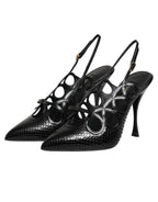 High Heels Slingpumps aus Leder