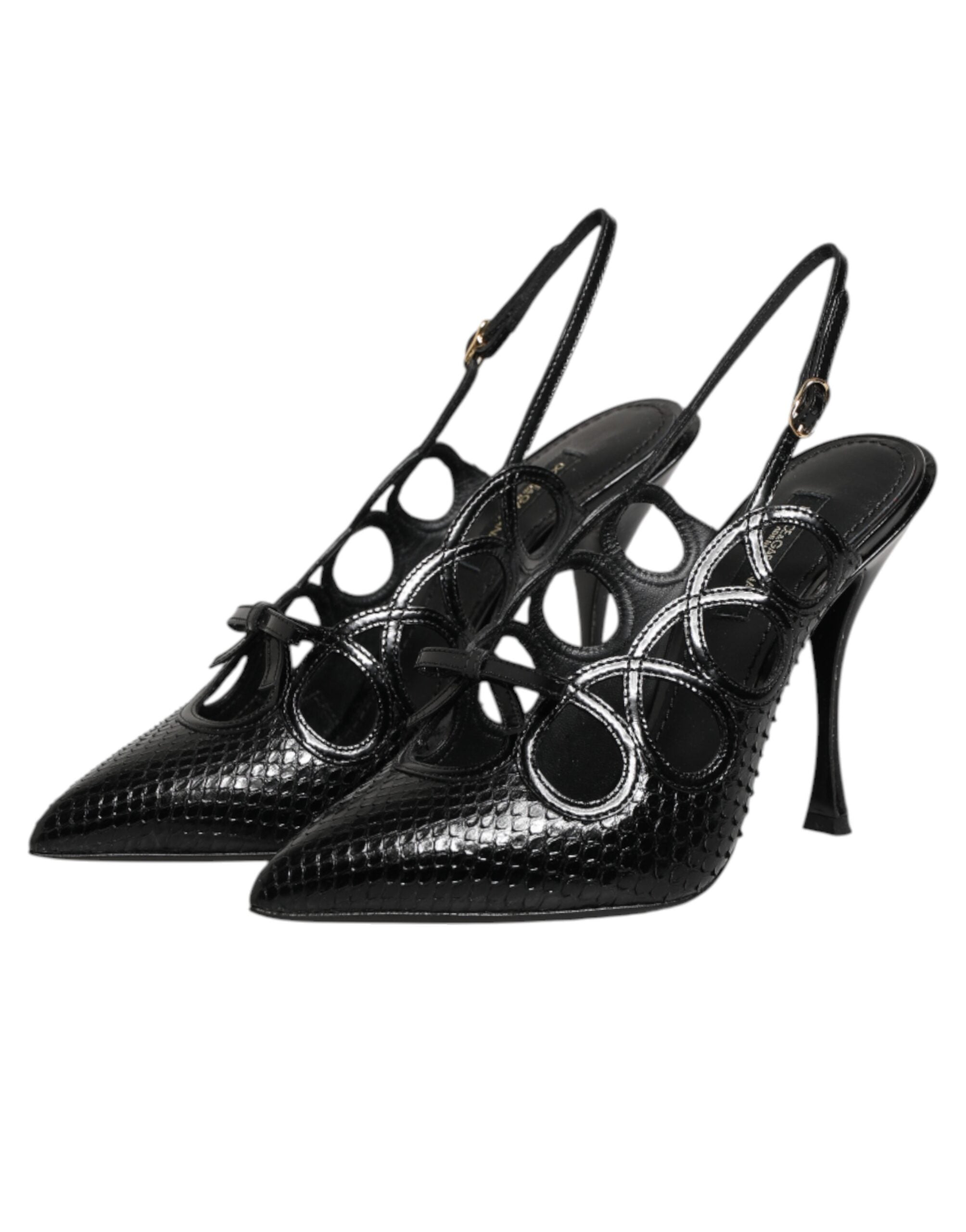 High Heels Slingpumps aus Leder