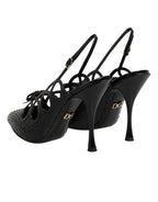 High Heels Slingpumps aus Leder