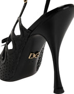 High Heels Slingpumps aus Leder