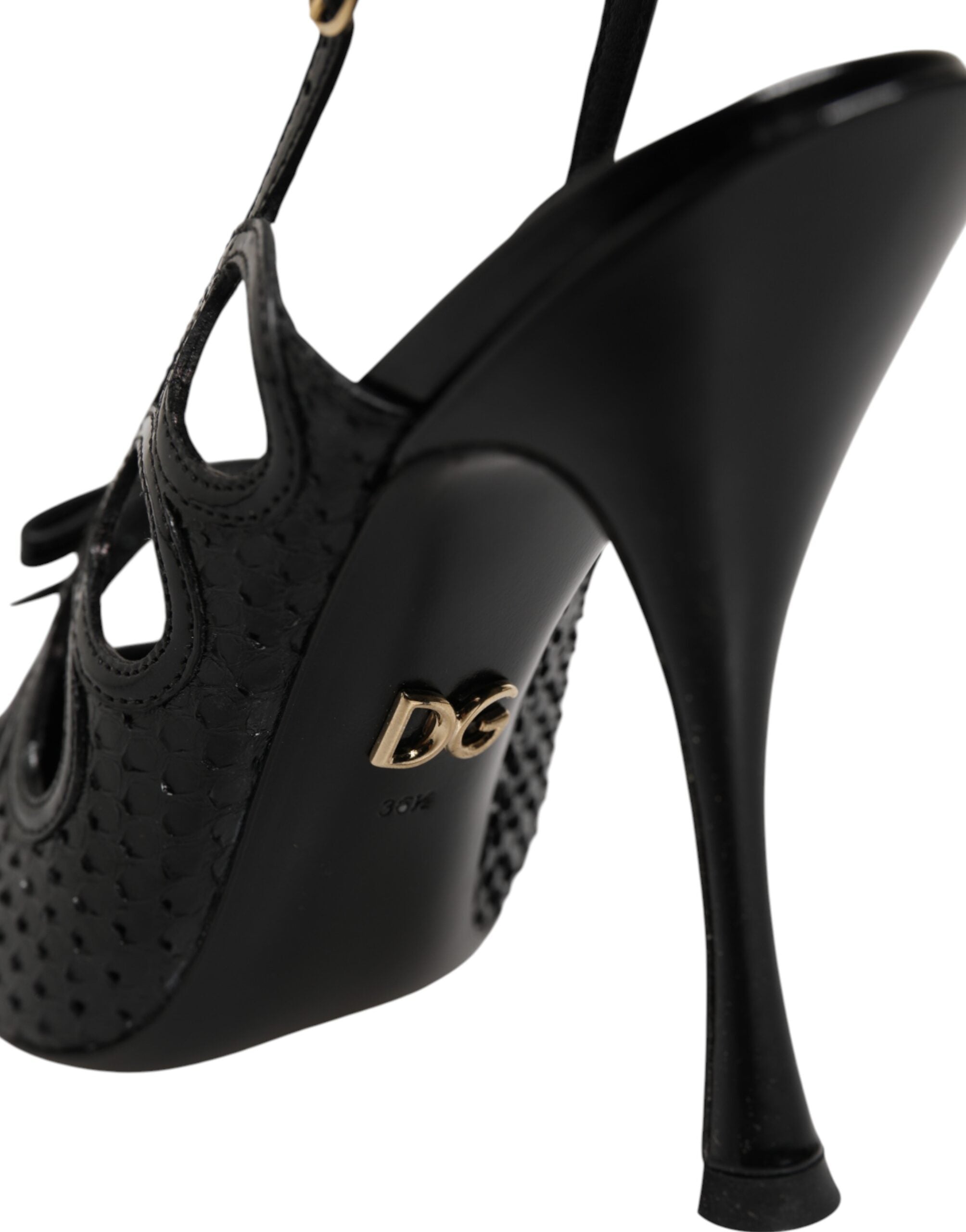 High Heels Slingpumps aus Leder