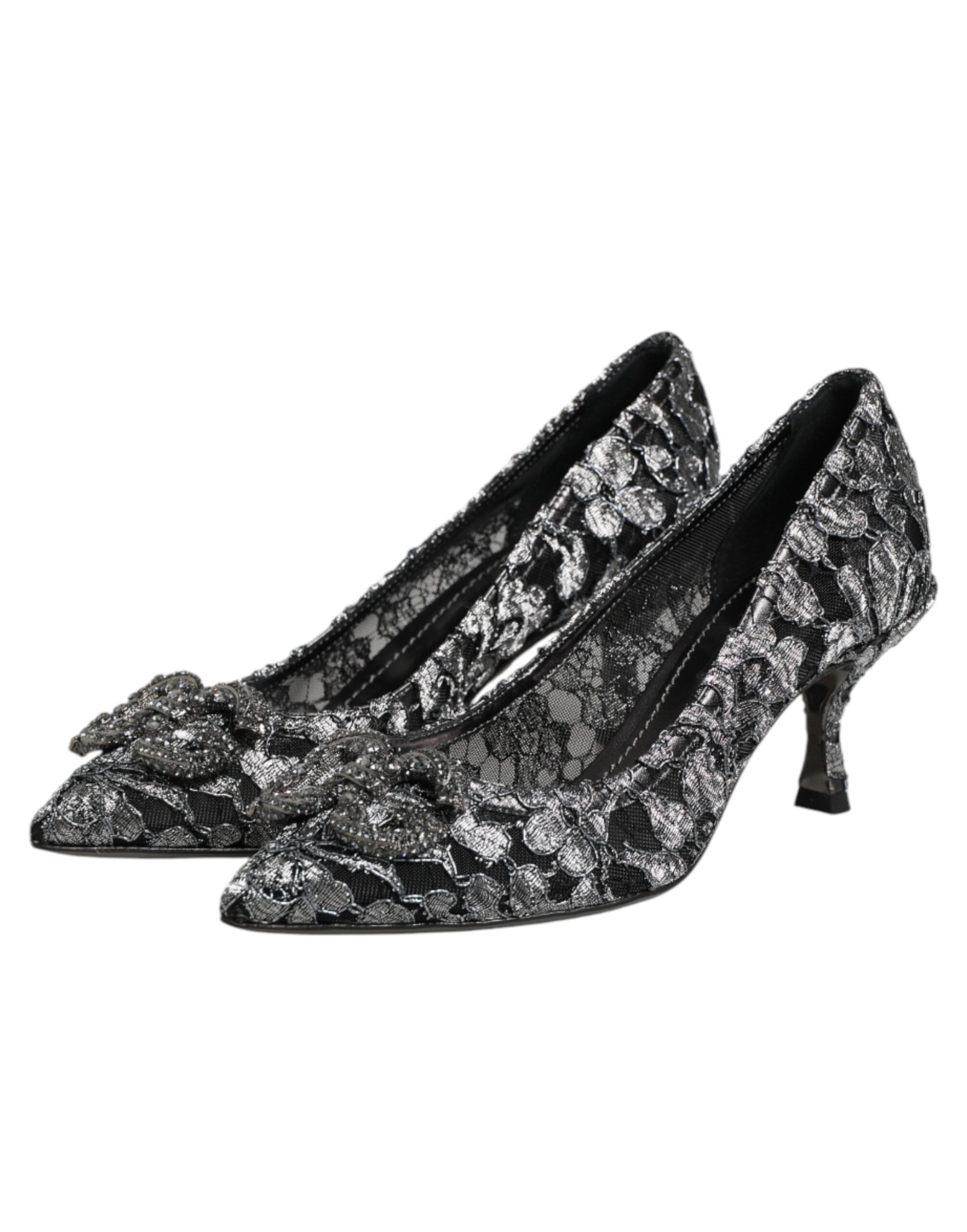 Scarpe con Tacco DG Amore "Silver Lace"