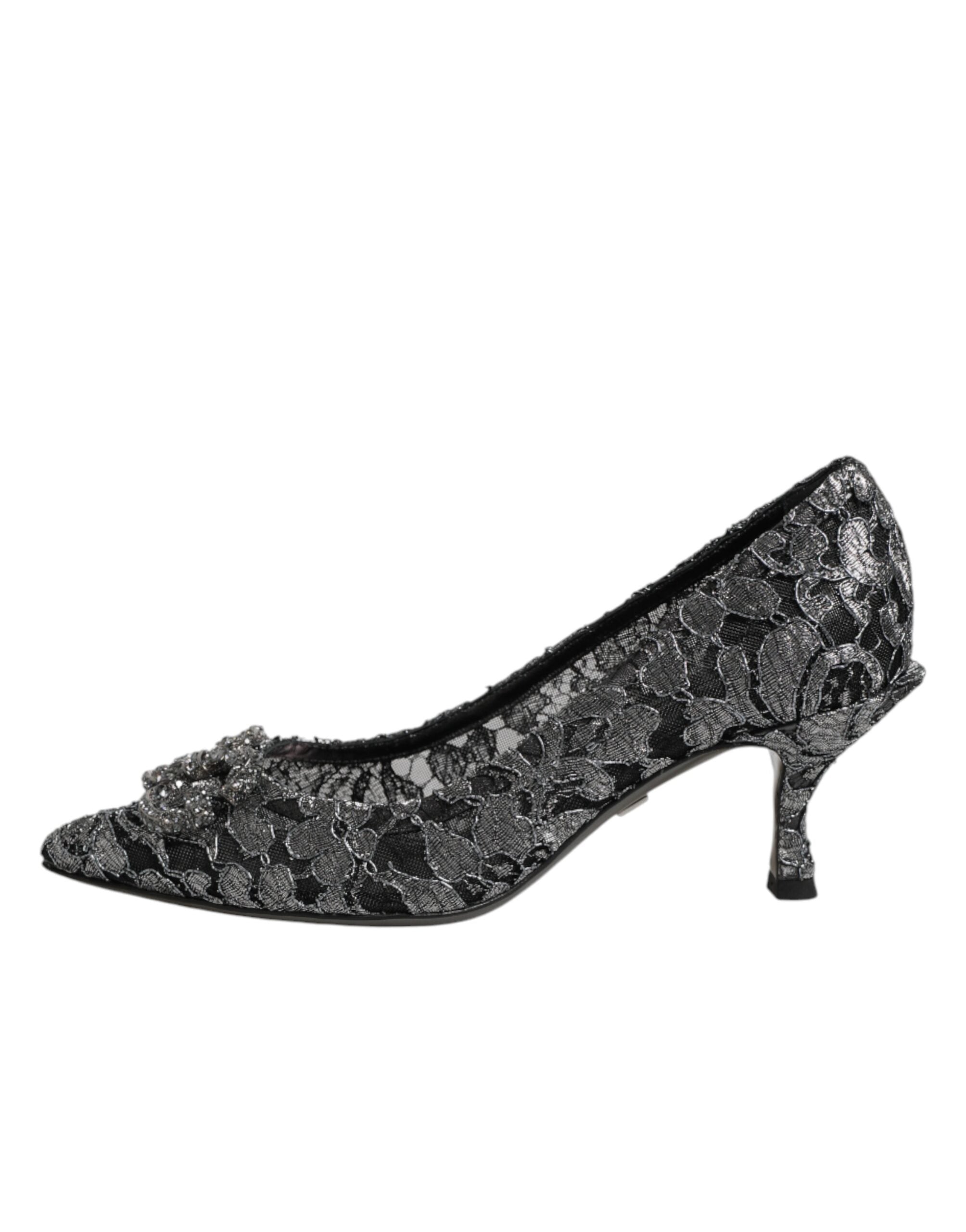 Scarpe con Tacco DG Amore "Silver Lace"