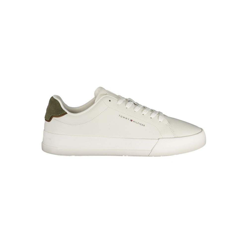 Weiße Polyurethan Herren-Sneaker