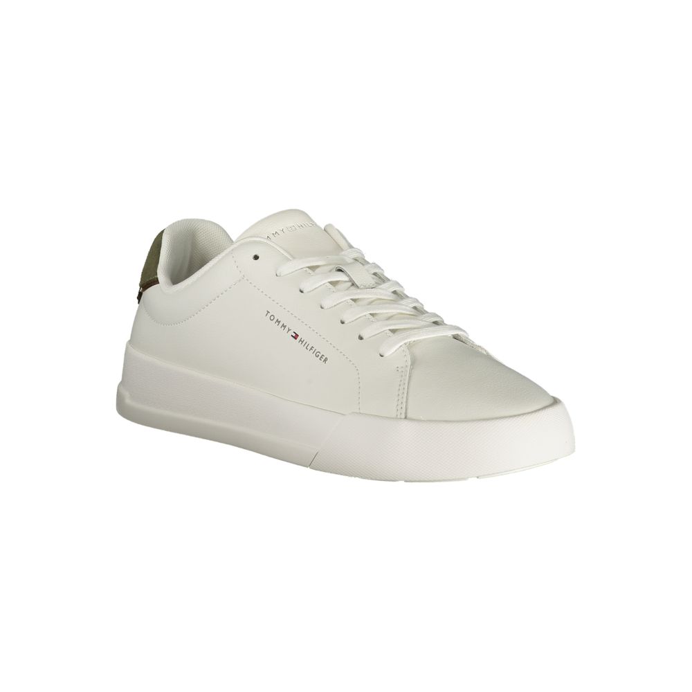 Weiße Polyurethan Herren-Sneaker