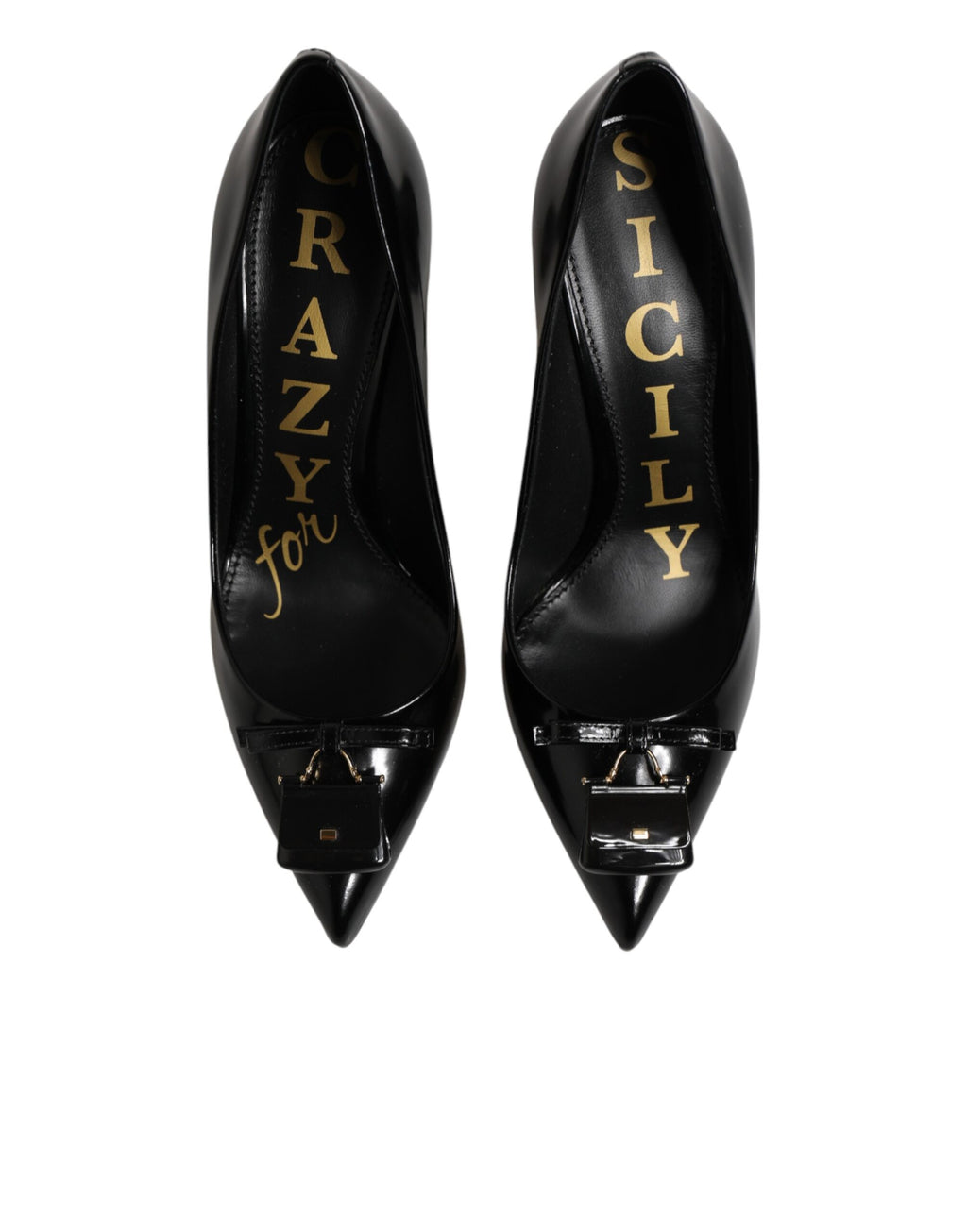 Schwarze Tasche Verzierte Pumps Schuhe