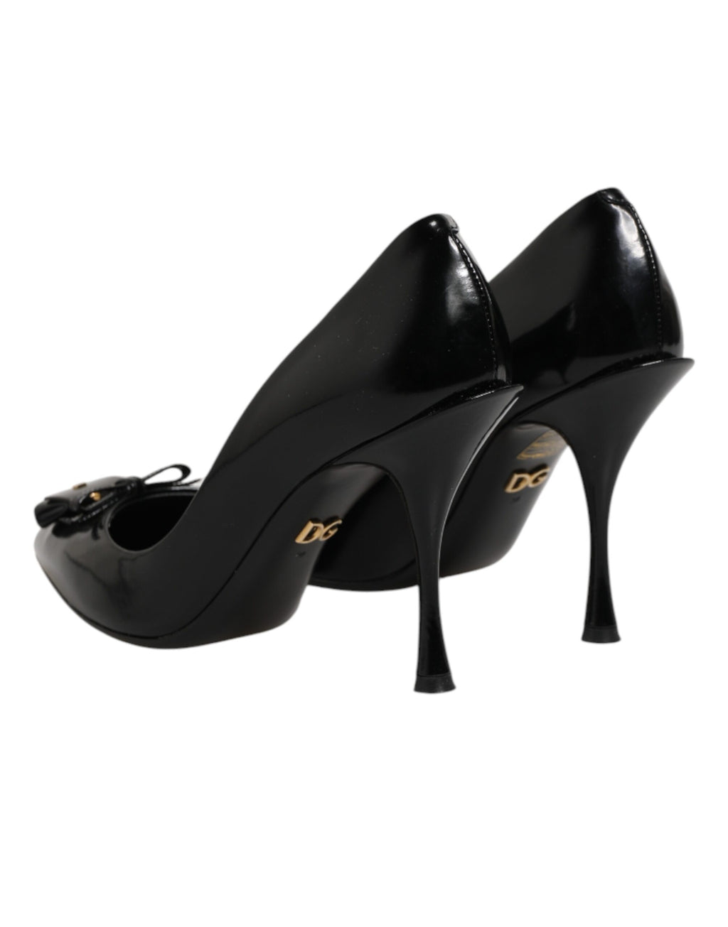Schwarze Tasche Verzierte Pumps Schuhe