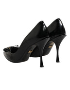 Schwarze Tasche Verzierte Pumps Schuhe