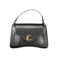 Schwarze Damenhandtasche aus Leder