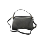 Schwarze Damenhandtasche aus Leder