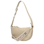 Schultertasche aus grauem Leder