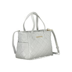 Gray Polyurethane Women's Bag