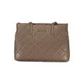 Brown Polyurethane Women's Bag