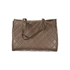 Brown Polyurethane Women's Bag