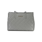 Gray Polyurethane Women's Bag
