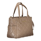 Brown Polyurethane Women's Bag