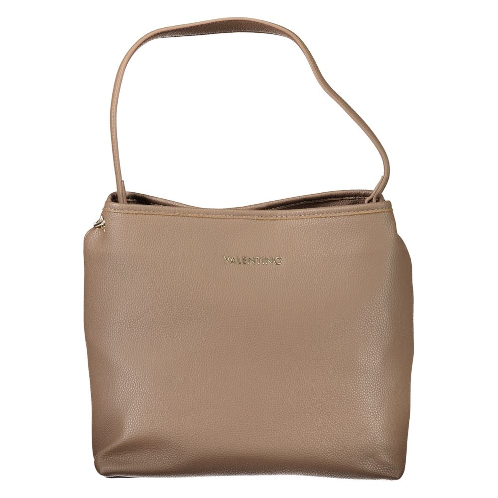 Braune Damenhandtasche aus Polyurethan