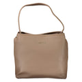 Braune Damenhandtasche aus Polyurethan