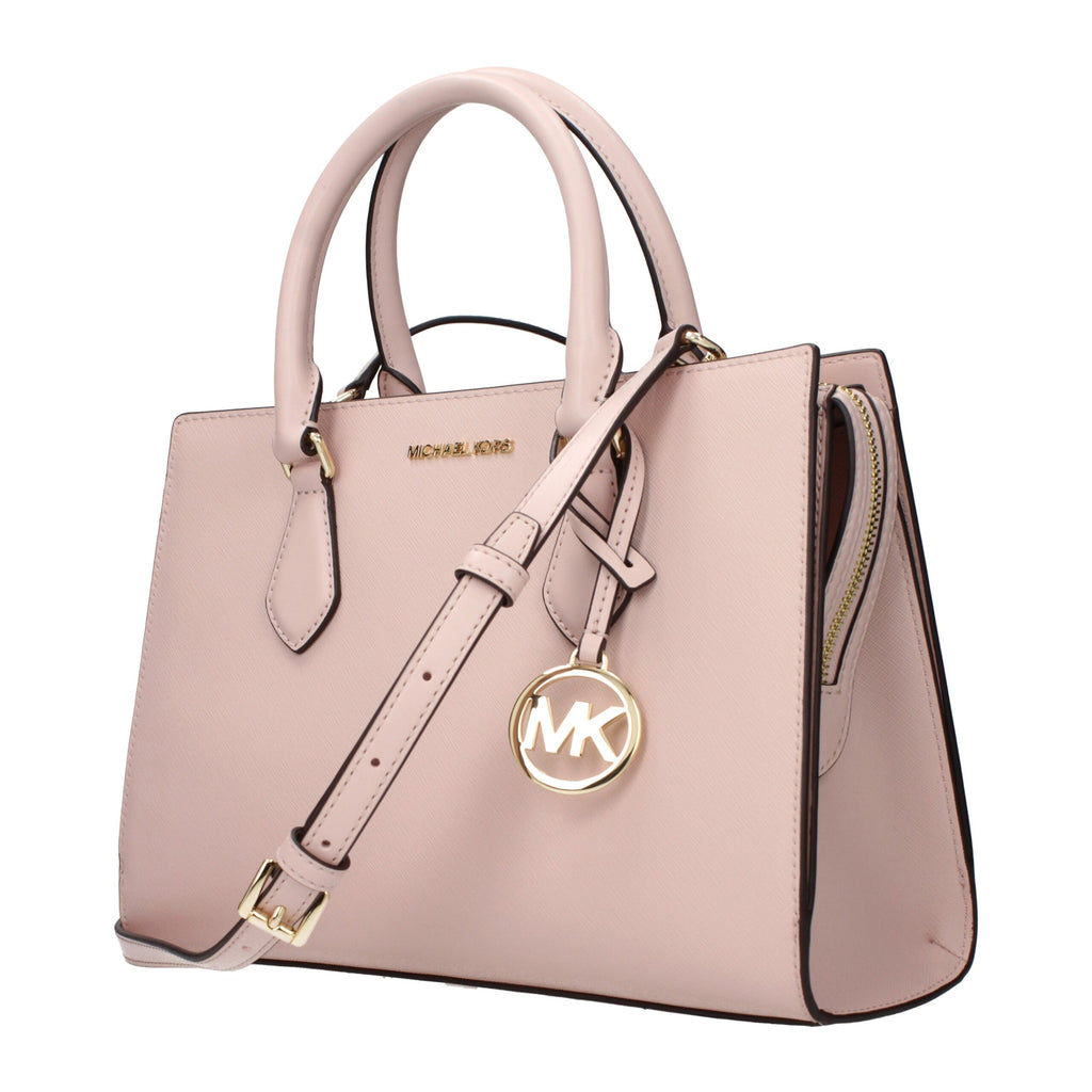 Rosa Stoffhandtasche