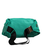 Grüne Logo Plakette Nylon Gürteltasche Herren Bauchtasche