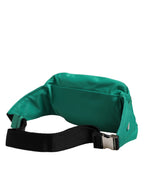 Grüne Logo Plakette Nylon Gürteltasche Herren Bauchtasche