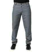 Graue Herren-Denim-Jeans aus Baumwolle, reguläre Passform