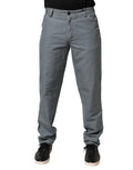 Graue Herren-Denim-Jeans aus Baumwolle, reguläre Passform