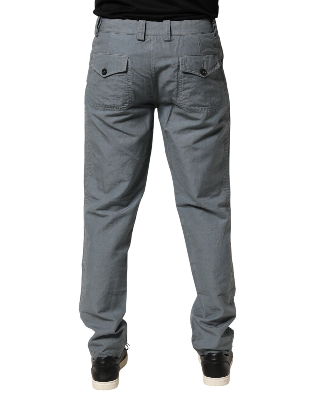 Graue Herren-Denim-Jeans aus Baumwolle, reguläre Passform