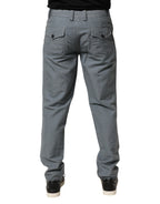 Graue Herren-Denim-Jeans aus Baumwolle, reguläre Passform