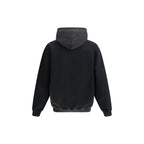 Schwarzes Baumwollsweatshirt