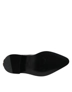 Black Studded Chelsea Short Ankle Boots Shoes