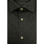 Gray Cotton Men Shirt