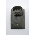 Gray Cotton Men's Shirt
