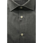 Gray Cotton Men's Shirt