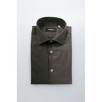 Gray Cotton Men's Shirt