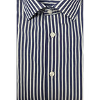 Blue Cotton Men Shirt