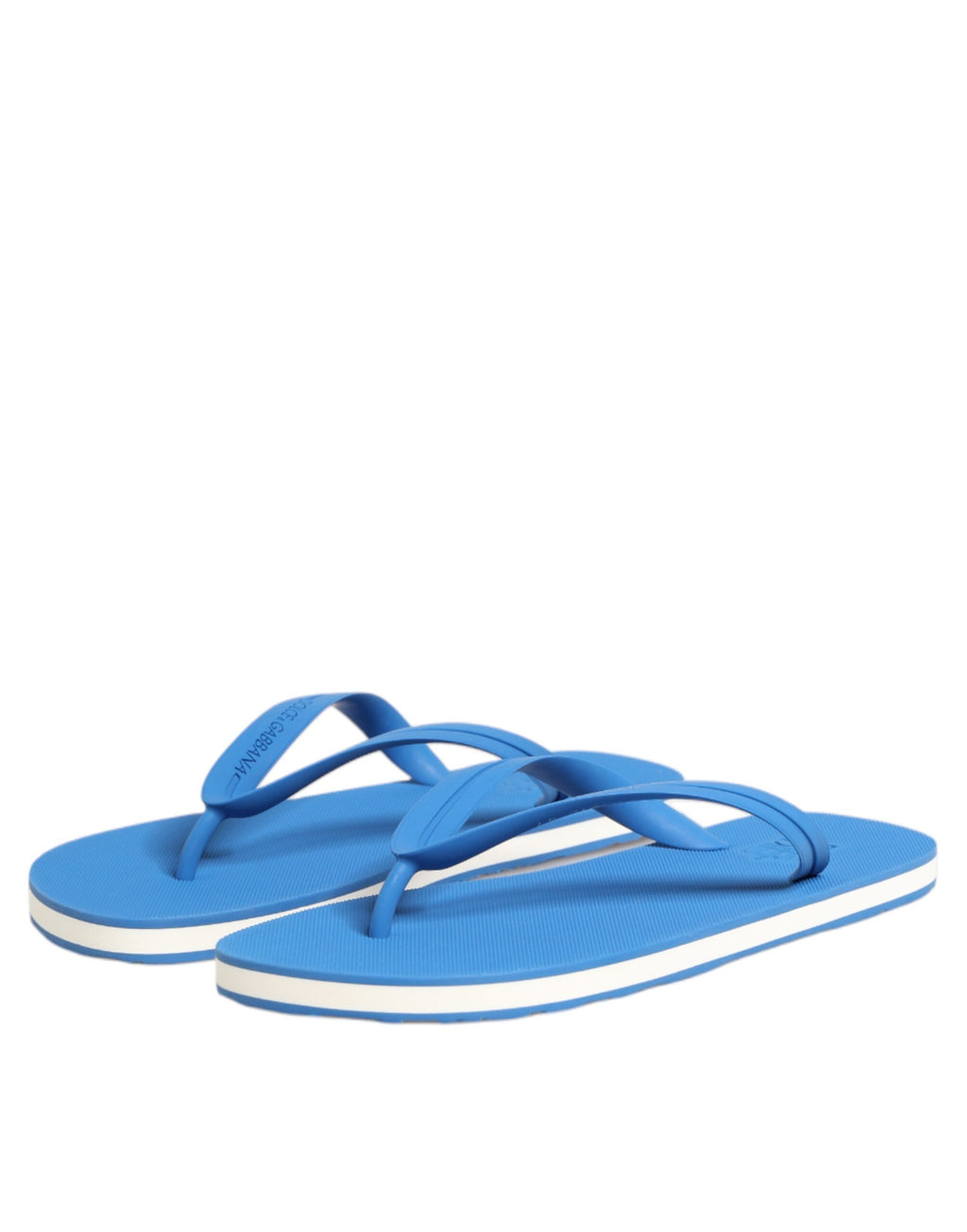 Blau-weißes Logo Strandbekleidung Flats Slipper Schuhe