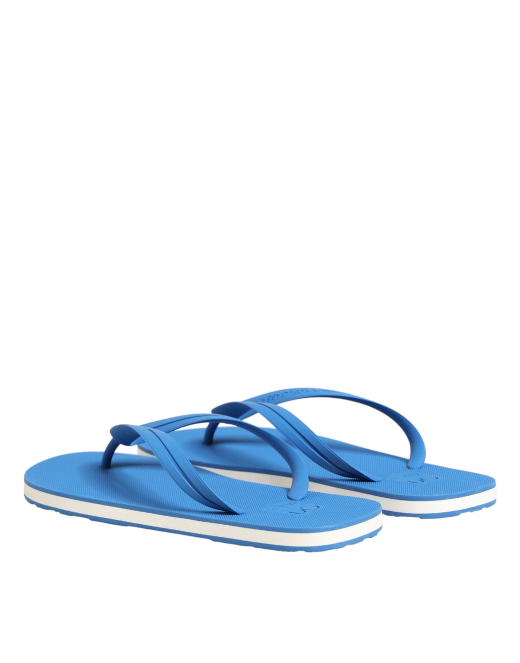 Blau-weißes Logo Strandbekleidung Flats Slipper Schuhe